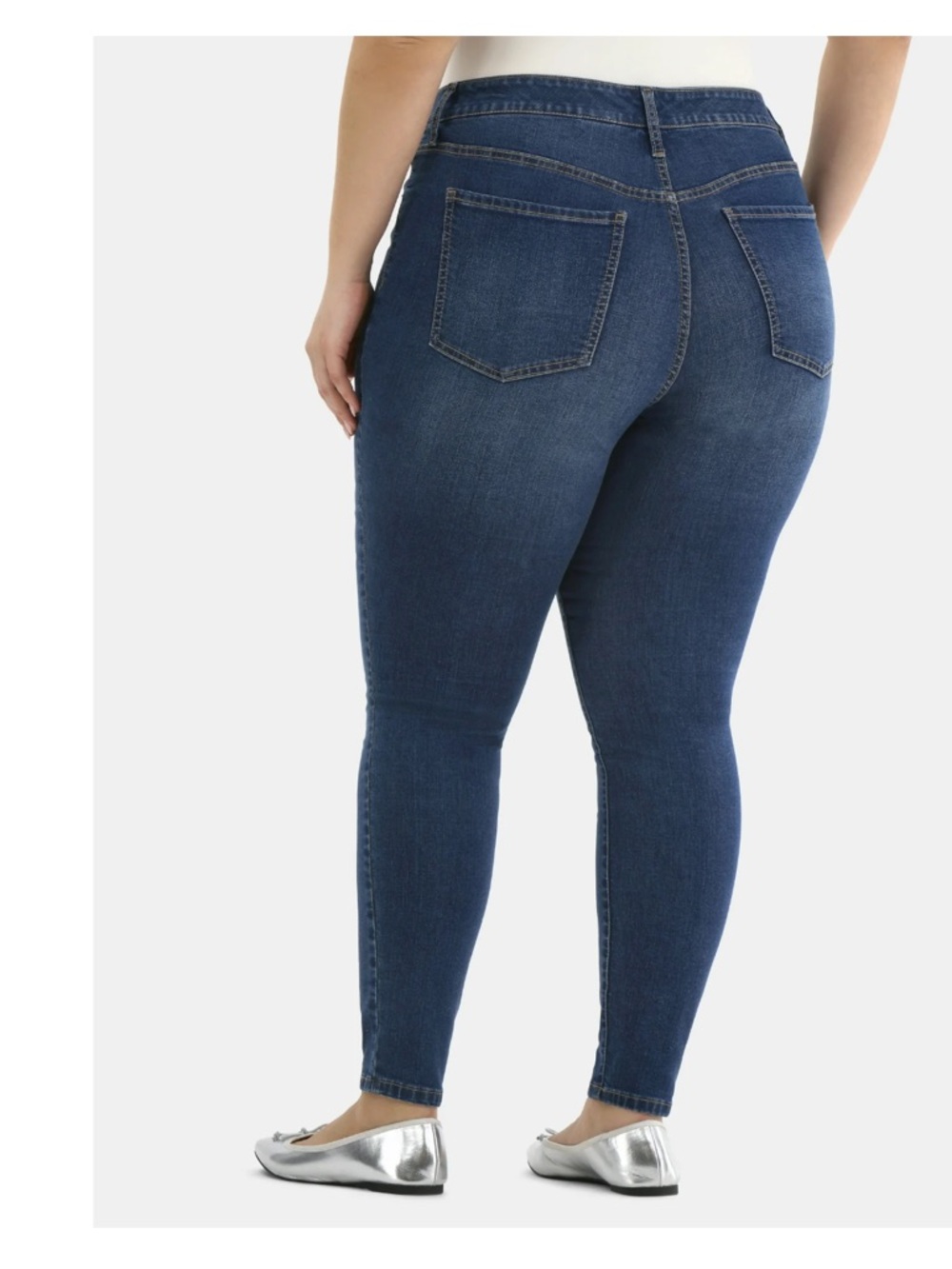 Women's Plus Size Skinny High Rise Jeans Size 24W Petite - Picture 4 of 12